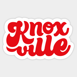 Knoxville Script - Red Sticker